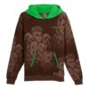 Sudadera con capucha Hoops x LAFrance «Marrón Verde»