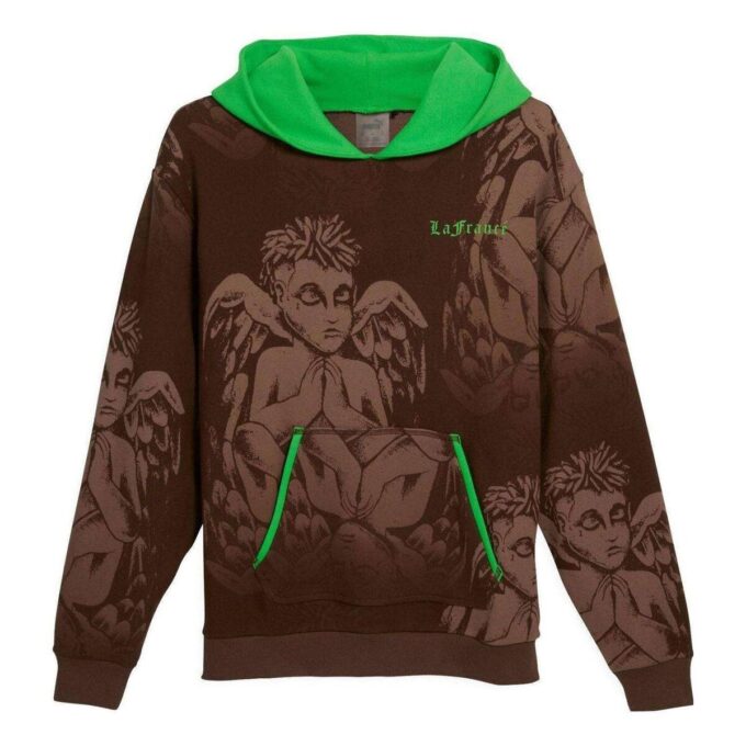 Sudadera con capucha Hoops x LAFrance «Marrón Verde»