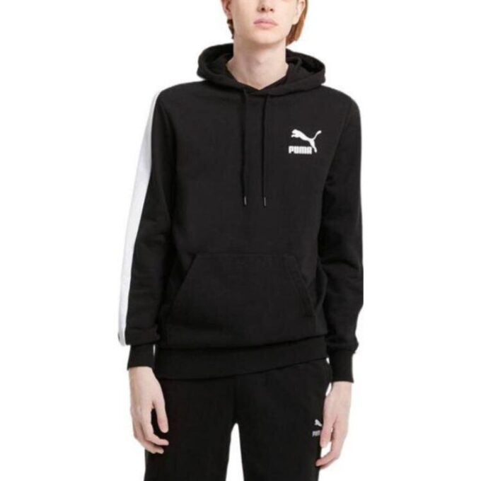 Sudadera con capucha icónica T7 «Negro y blanco»