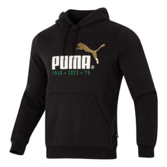 Sudadera con capucha informal con logo estampado «Negro y blanco»
