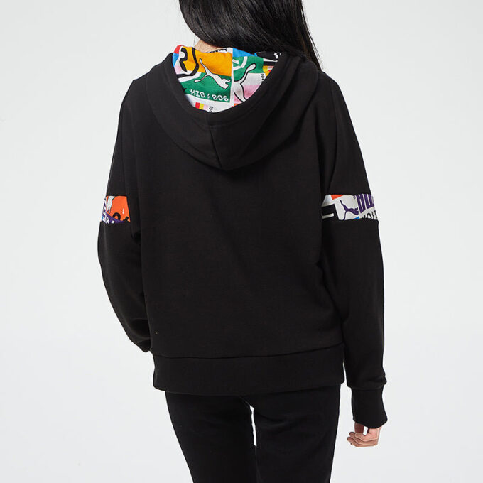 Sudadera con capucha internacional «Black White» (WMNS)