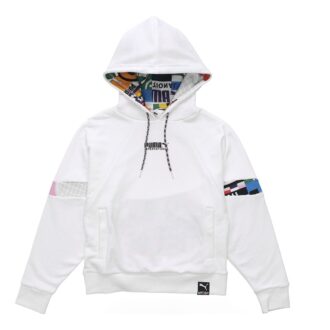 Sudadera con capucha internacional (WMNS) «Blanco y negro»