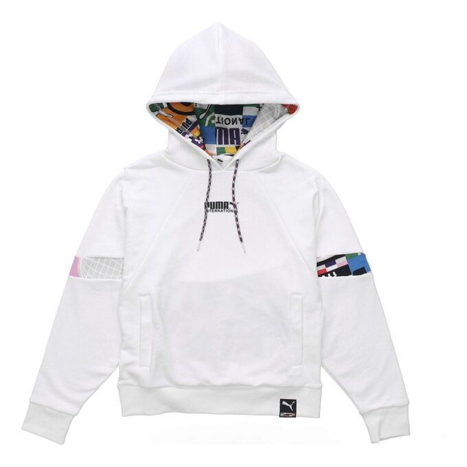 Sudadera con capucha internacional (WMNS) «Blanco y negro»