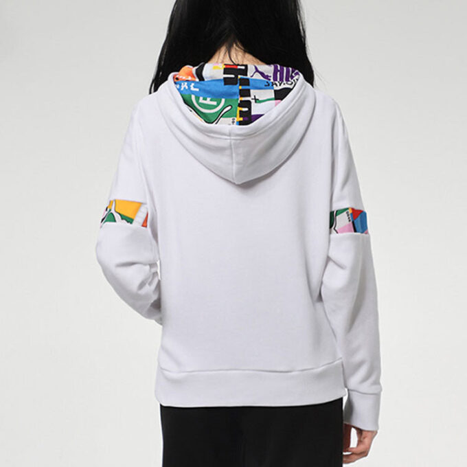 Sudadera con capucha internacional (WMNS) «Blanco y negro»