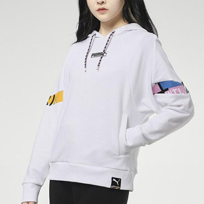 Sudadera con capucha internacional (WMNS) «Blanco y negro»