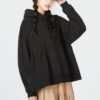 Sudadera con capucha invernal (mujeres) «Negra»
