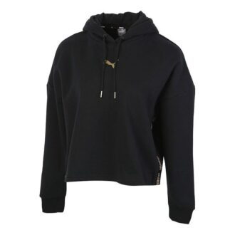 Sudadera con capucha Metallic Nights «Black Gold» (Mujeres)