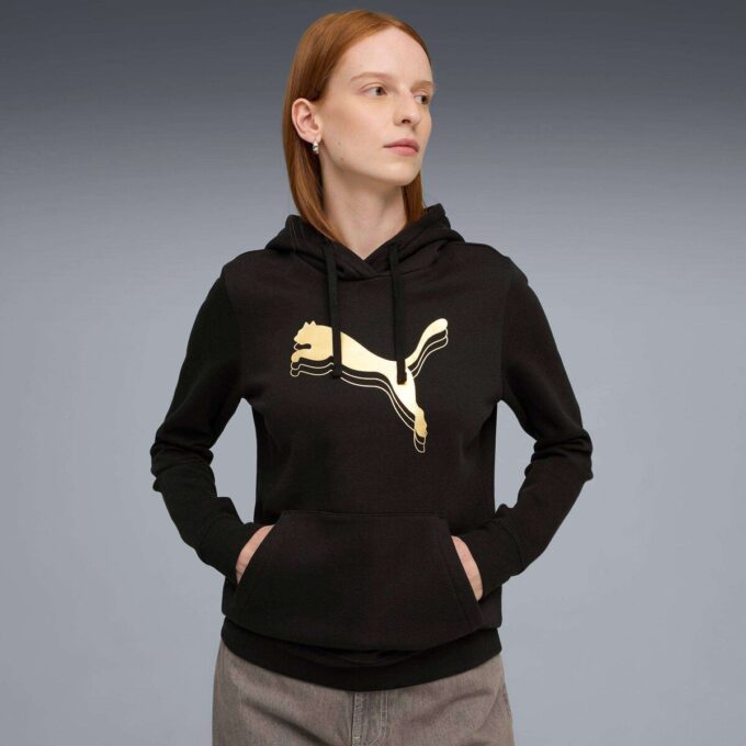 Sudadera con capucha metálica para mujer Sudadera con capucha metálica para mujer
