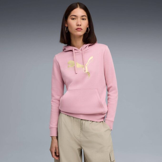 Sudadera con capucha metálica para mujer Sudadera con capucha metálica para mujer