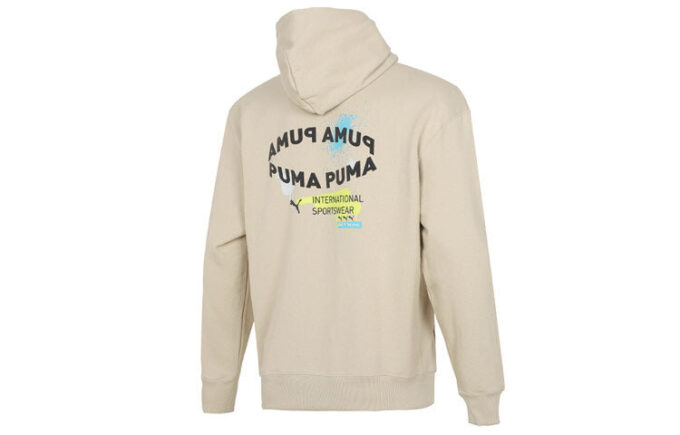 Sudadera con capucha oversize con logo gráfico «Beige»