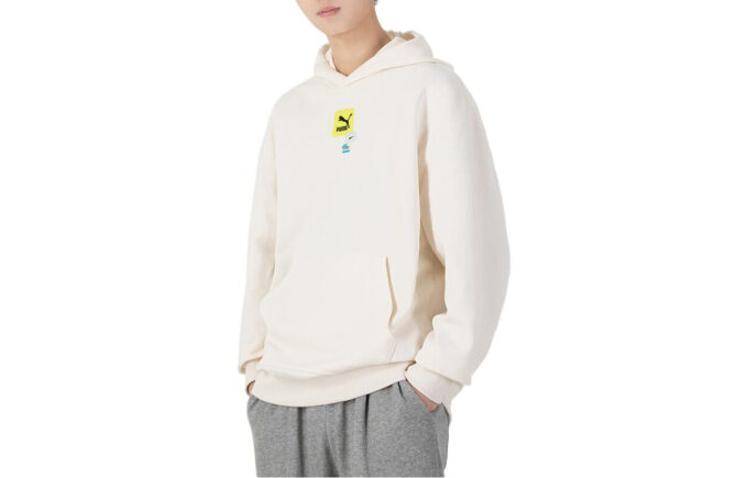 Sudadera con capucha oversize con logo gráfico «Blanca»
