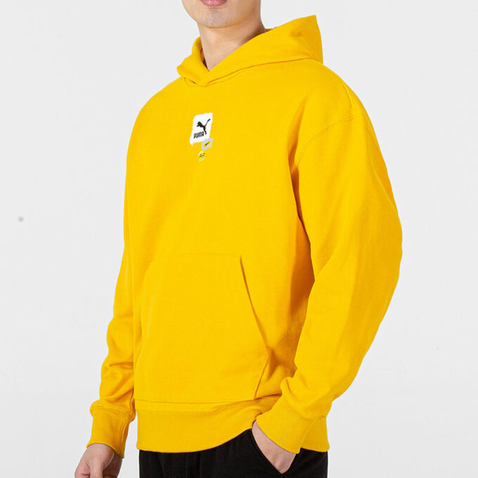 Sudadera con capucha oversize con logotipo gráfico «Amarillo»