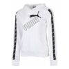 Sudadera con capucha polar amplificada (mujeres) «Blanco y negro»