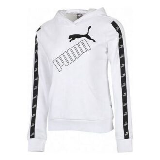 Sudadera con capucha polar amplificada (mujeres) «Blanco y negro»