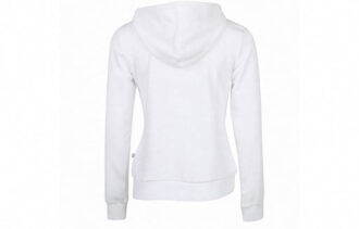 Sudadera con capucha polar amplificada (mujeres) «Blanco y negro»
