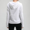 Sudadera con capucha polar amplificada (mujeres) «Blanco y negro»