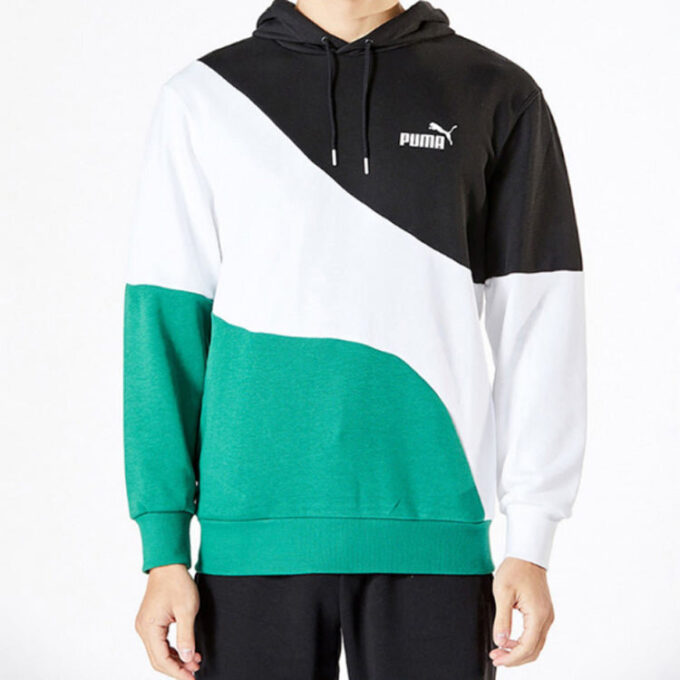 Sudadera con capucha Power Cat «Verde azulado»