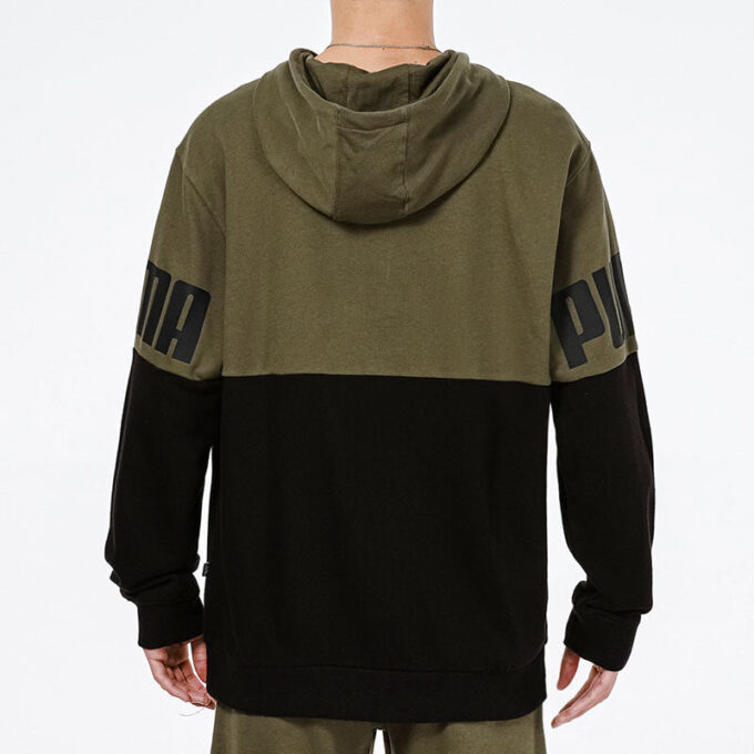 Sudadera con capucha Power Colorbloc «Verde»