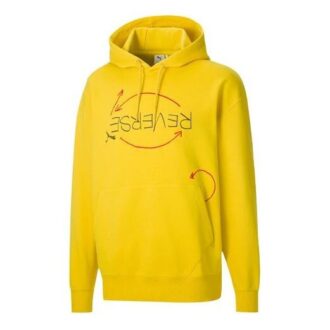 Sudadera con capucha PUMA x Michael Lau con gráfico inverso «Amarillo»