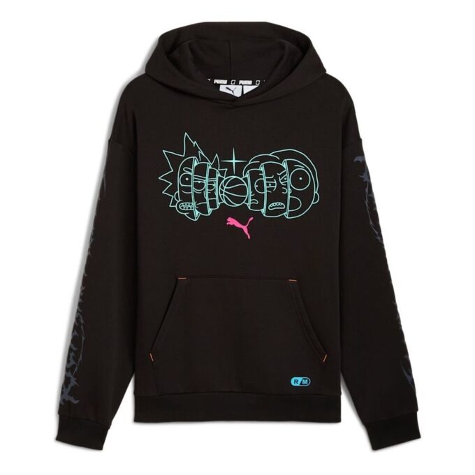 Sudadera con capucha PUMA x RICK AND MORTY «Negra»