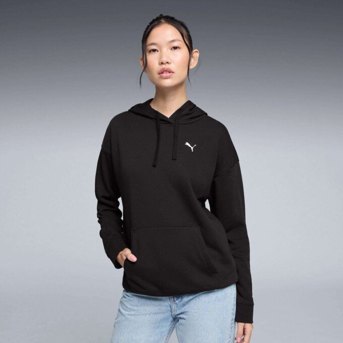 Sudadera con capucha relajada Essentials para mujer Sudadera con capucha relajada Essentials para mujer