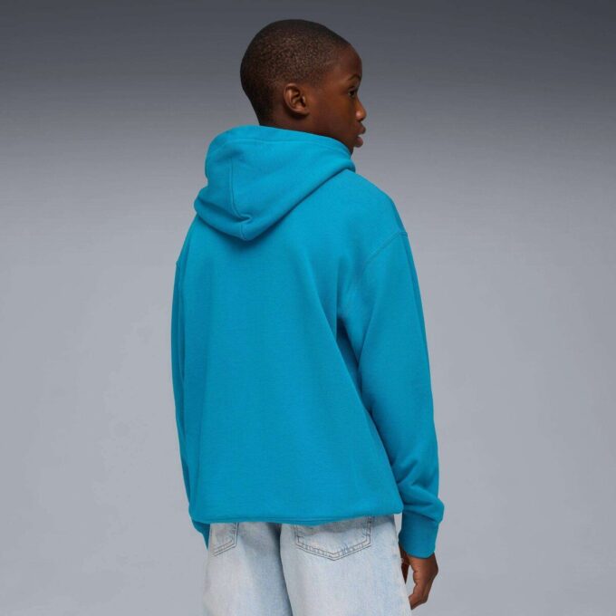 Sudadera con capucha relajada para niños grandes con elementos esenciales de armario Sudadera con capucha relajada para niños grandes con elementos esenciales de armario