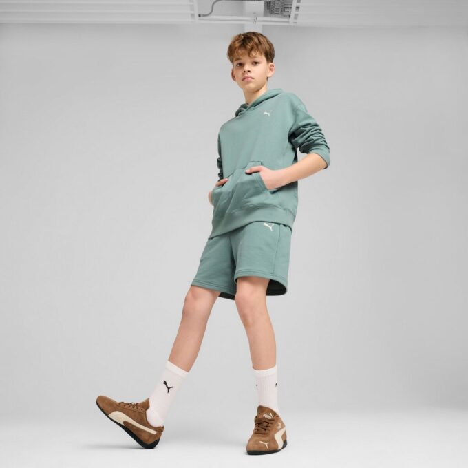 Sudadera con capucha relajada para niños grandes con elementos esenciales de armario
