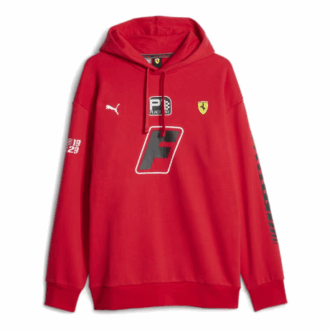 Sudadera con capucha Scuderia Ferrari Race Garage Crews «Rosso Corsa»