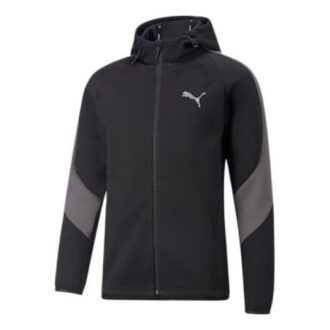 Sudadera con capucha y cremallera completa Evostripe «Negra»