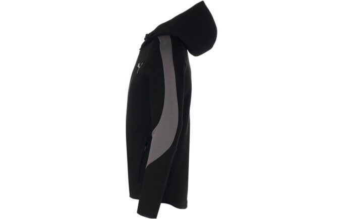 Sudadera con capucha y cremallera completa Evostripe «Negra»