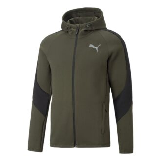 Sudadera con capucha y cremallera completa Evostripe «Verde»