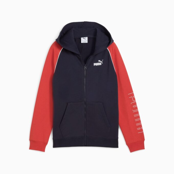 Sudadera con capucha y cremallera completa para niños grandes SPORT Sudadera con capucha y cremallera completa para niños grandes SPORT