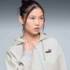 Sudadera con capucha y cremallera Essentials para mujer Sudadera con capucha y cremallera Essentials para mujer
