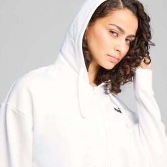 Sudadera con capucha y cremallera Essentials para mujer