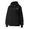 Sudadera con capucha y cuello redondo del club de bienestar (mujeres) «Negra»