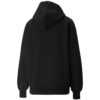 Sudadera con capucha y cuello redondo del club de bienestar (mujeres) «Negra»