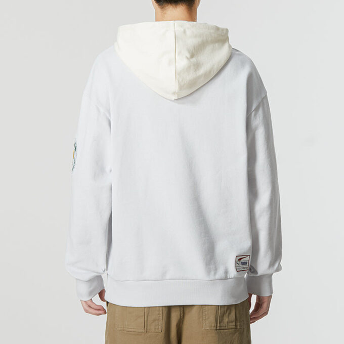 Sudadera con capucha y escudo del equipo «Gris»