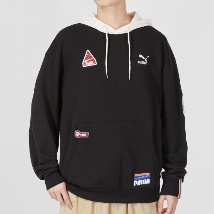 Sudadera con capucha y escudo del equipo «Negra»