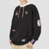 Sudadera con capucha y escudo del equipo «Negra»