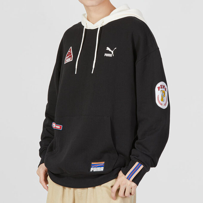 Sudadera con capucha y escudo del equipo «Negra»