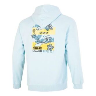 Sudadera con capucha y logo del centro «Azul»