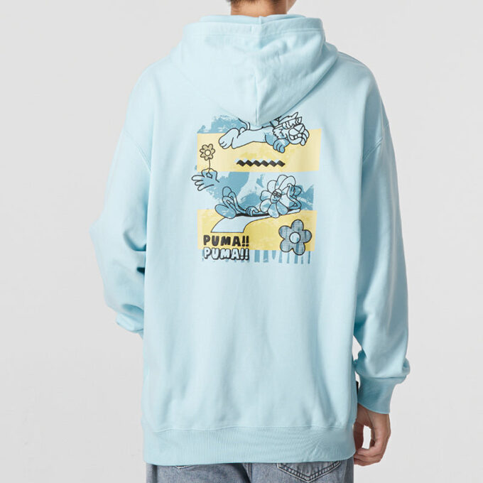 Sudadera con capucha y logo del centro «Azul»
