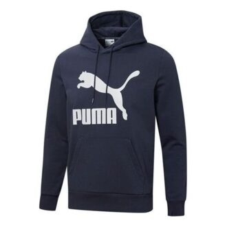 Sudadera con capucha y logo grande «Azul marino»