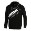 Sudadera con capucha y logo grande «Negro y blanco»
