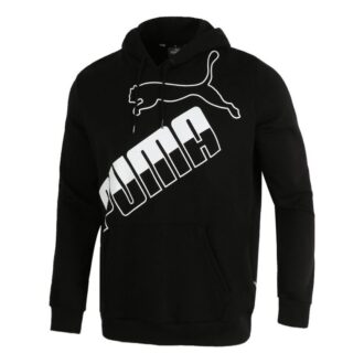 Sudadera con capucha y logo grande «Negro y blanco»