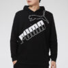 Sudadera con capucha y logo grande «Negro y blanco»