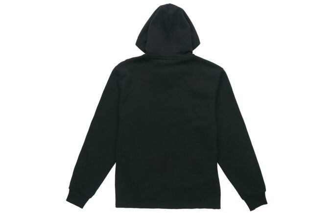 Sudadera con capucha y logo metálico «Black Gold»