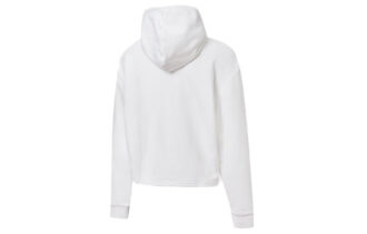 Sudadera con capucha y logo metálico «White Gold» (mujeres)