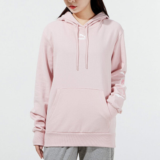 Sudadera con capucha y logo pequeño «Rosa claro» (WMNS)