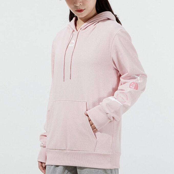 Sudadera con capucha y logo pequeño «Rosa claro» (WMNS)